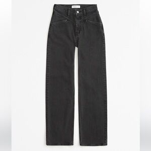 Abercrombie & Fitch Women's Black Straight Jeans